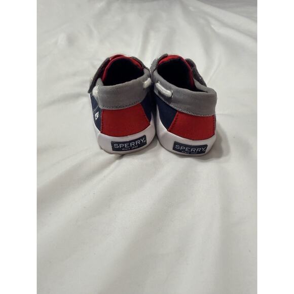 Sperry Top Siders Kids Red/White/Blue 10M - Picture 4 of 5